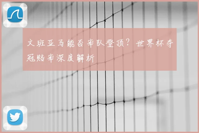 文班亚马能否率队登顶?世界杯夺冠赔率深度解析